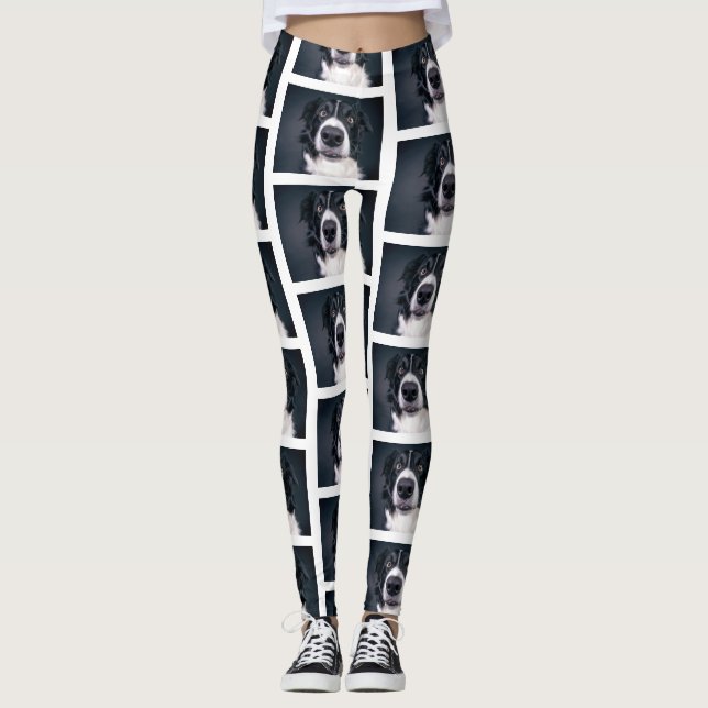 Leggings Photo de chien personnalisée (Devant)