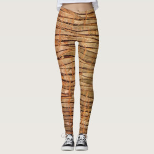 Leggings Photo d'écorce d'arbre tropical