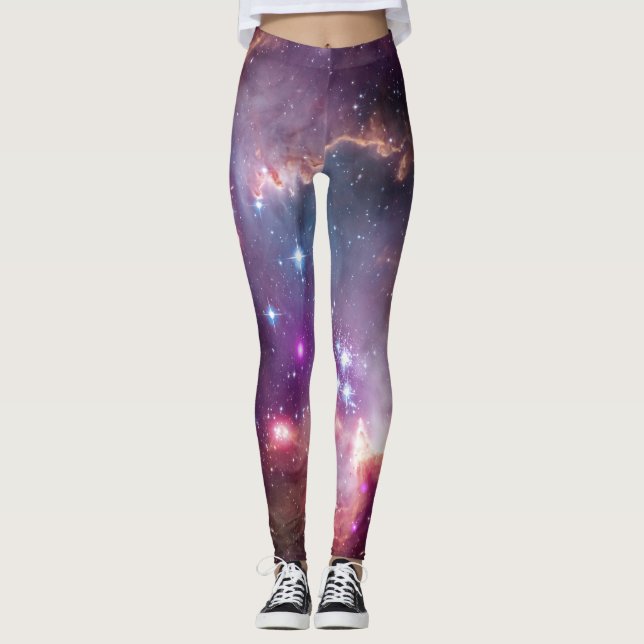 Leggings Photo d'étoile de hippie de l'espace de nébuleuse (Devant)