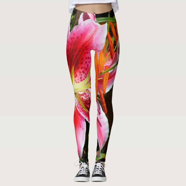 Leggings Photographie de Stargazer Lily (Devant)