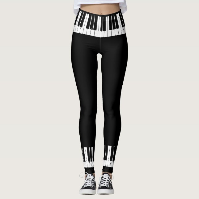 Leggings Piano Keys Pianiste (Devant)