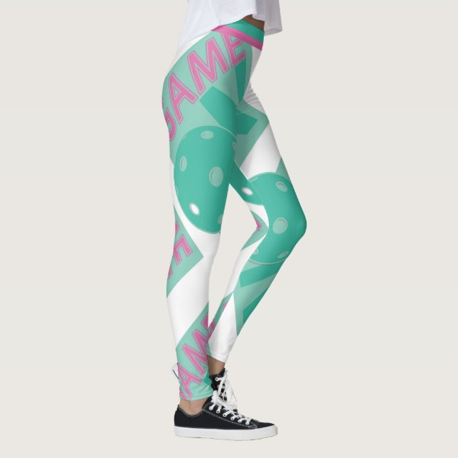 Leggings Pickleball Game on - pastel (format de tuiles XL) (Droite)