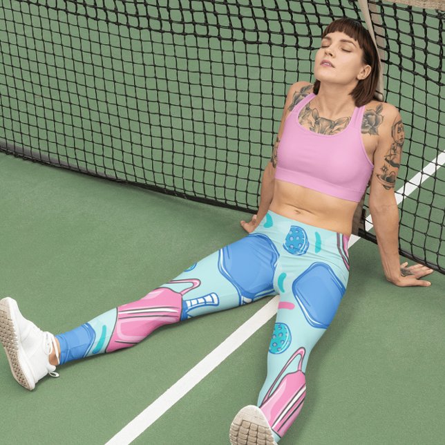 Leggings Pickleball Paddles and Balls (Créateur téléchargé)