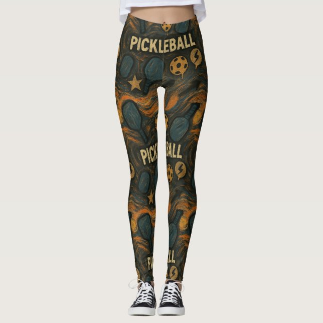 Leggings Pickleball The Scream Art Arrière - plan (Devant)