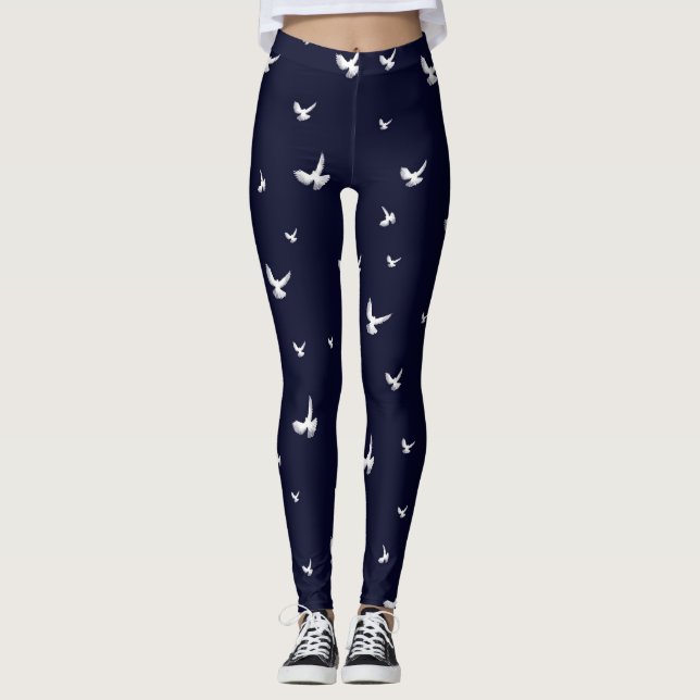 Leggings Pigeons blancs (Devant)