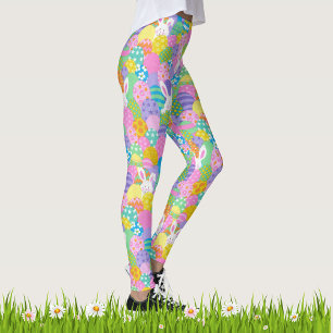 Leggings Pignon de PÂQUES Oeuf Lapin Yoga Pantalon Filles f