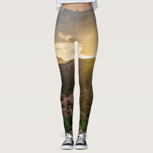 Leggings Pikes Peak Coucher de soleil Hausse pattes
