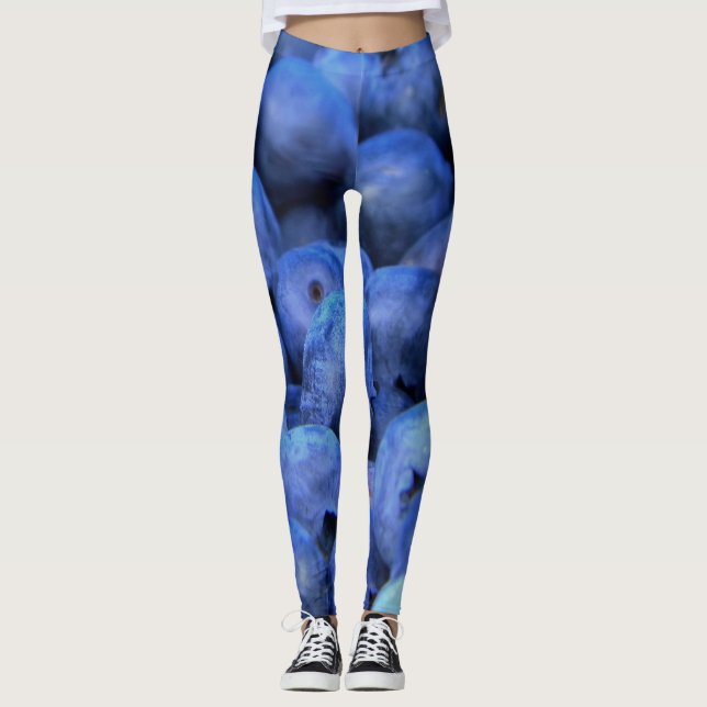 Leggings pile de bleuets (Devant)