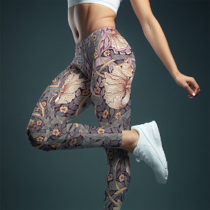 Leggings Pimpernel bicolore rose et gris bleu Morris
