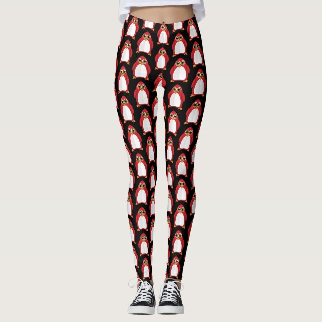 Leggings Pingouin rouge (Devant)