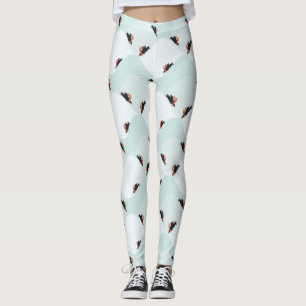 Leggings Pingouins joueurs glissement sur Motif de neige