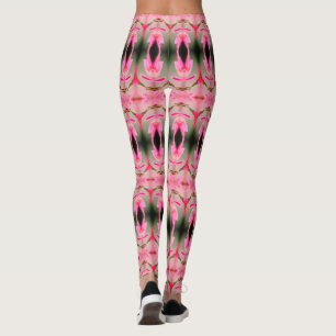 Leggings Pink brillant et les dames vertes de la forêt