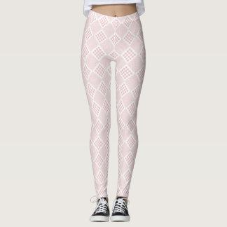 Leggings Pink Geometric Pattern Background
