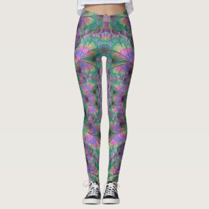Leggings ~ pink green purple ~ Original