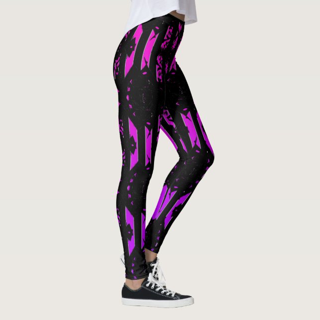 Leggings Pink purple Black Queen (Droite)