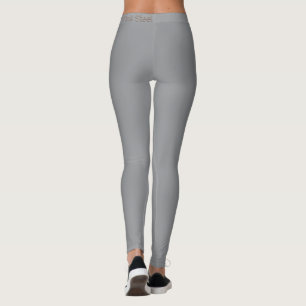 Leggings Pink Steel gris à la taille arrière