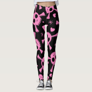 Leggings Pirate Skull : Girlish Hearts Motif