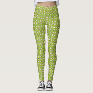 Leggings Pistachio Nut Motif sans couture