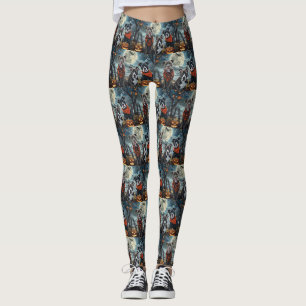 Leggings Pitbull Halloween Éffrayant