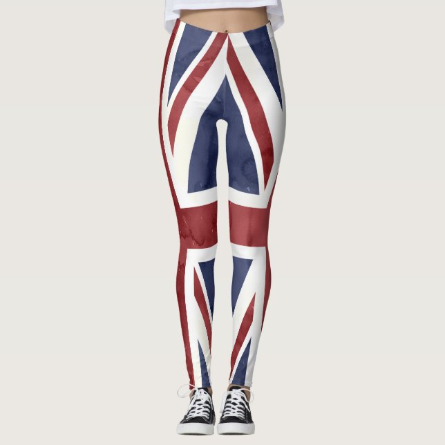 Leggings PixDezines GRUNGE UNION JACK (Devant)