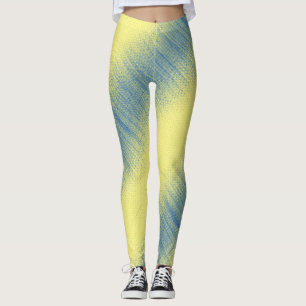 Leggings Pixel motif 01.B.bw.S Jaune BG