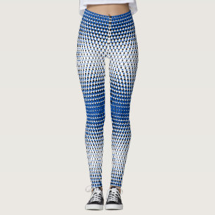 Leggings Pixel Motif 09.BBLK.w Blanc BG