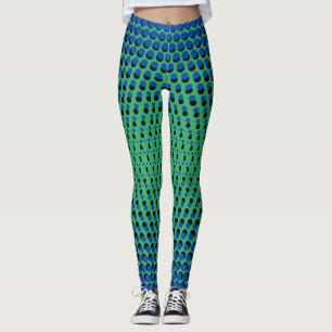 Leggings Pixel Motif 09.BBLK.w Green BG