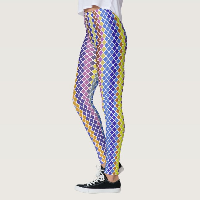 Leggings Pixel Par Pixel Motif Carrelé (Gauche)