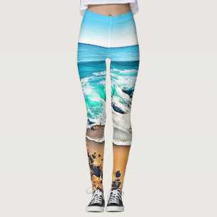 Leggings Plage Bliss : Vue océan