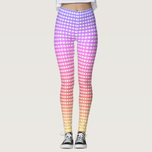 Leggings Plaid arc-en-ciel