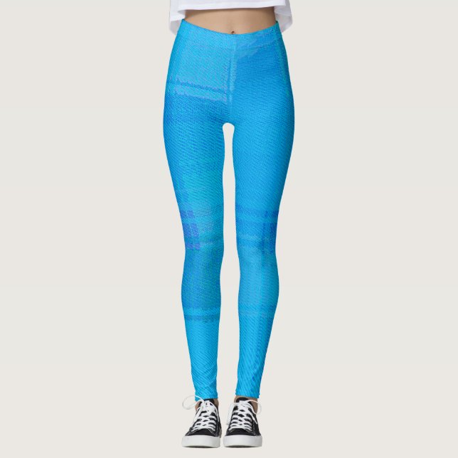 Leggings Plaid bleu (Devant)
