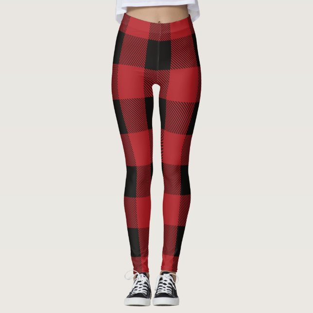 Leggings Plaid couleur mignon (Devant)