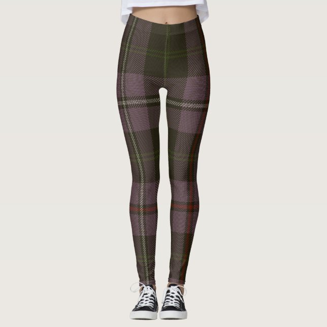 Leggings Plaid de clan de tartan de Chapman (Devant)