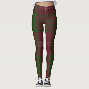 Leggings Plaid de clan de tartan de Crawford