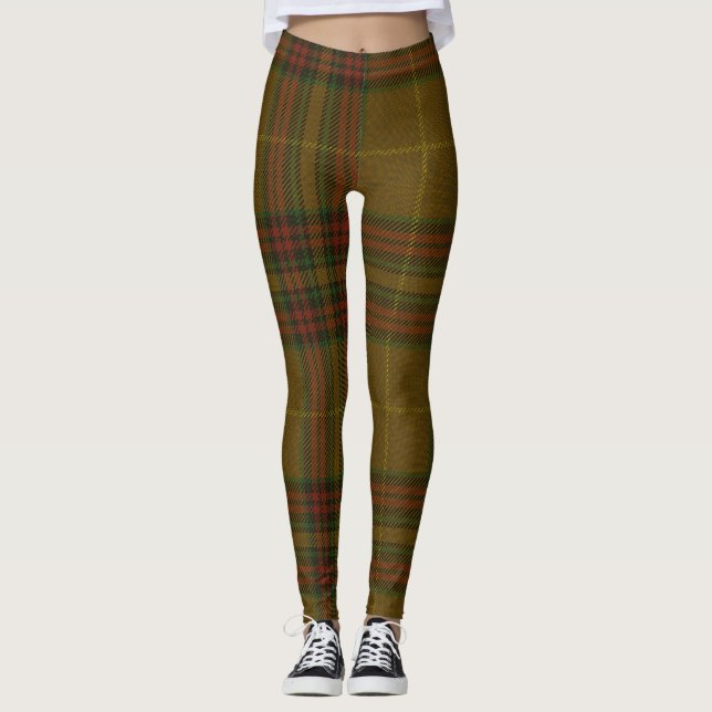 Leggings Plaid de clan de tartan de Finnegan (Devant)