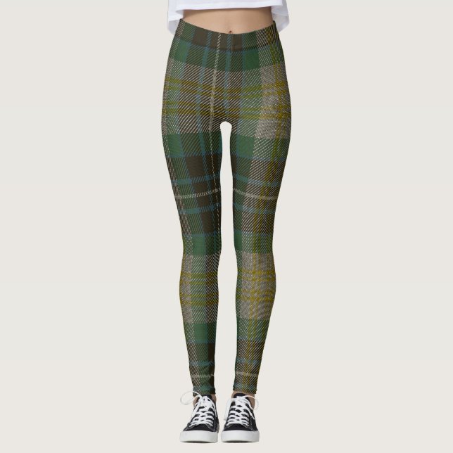 Leggings Plaid de clan de tartan de Fitzpatrick (Devant)