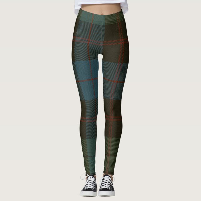 Leggings Plaid de clan de tartan de Guthrie (Devant)