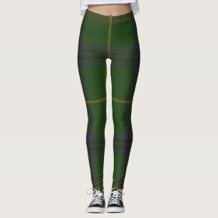 Leggings Plaid de clan de tartan de Holmes