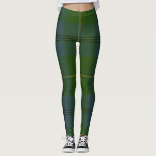 Leggings Plaid de clan de tartan de Johnston