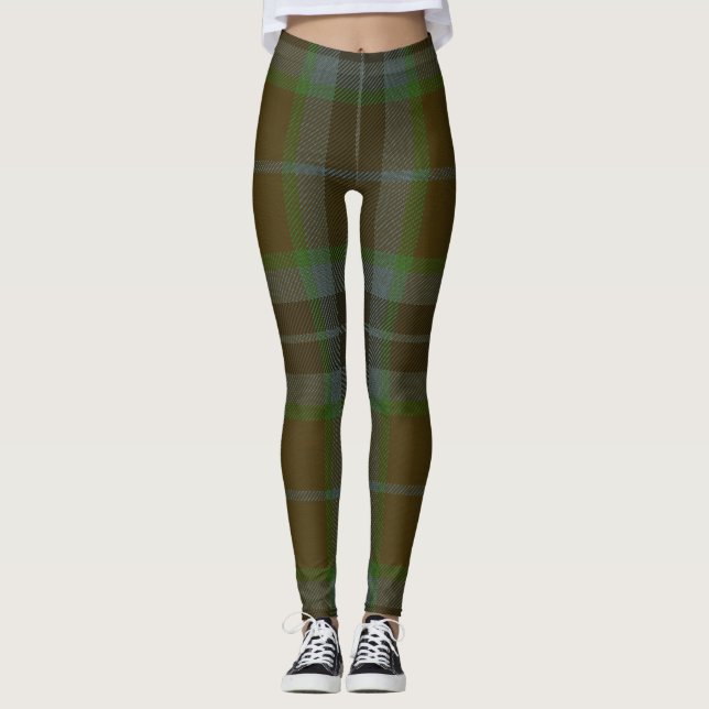 Leggings Plaid de clan de tartan de Thomson (Devant)