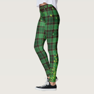 Leggings Plaid de tartan de shamrocks de parties