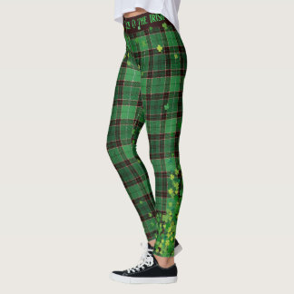 Leggings Plaid de tartan de shamrocks de parties