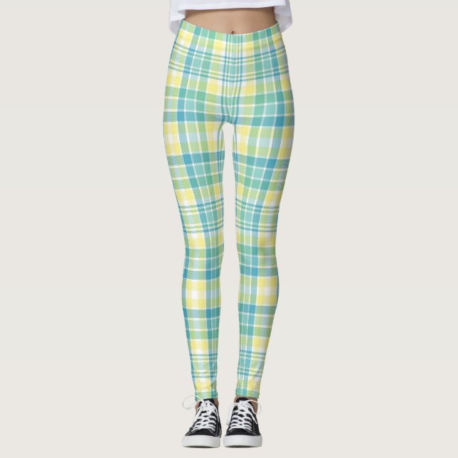 Leggings Plaid en pastel (Devant)