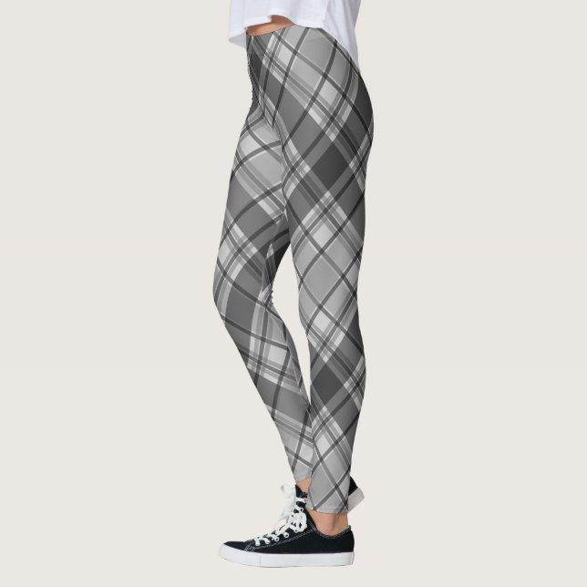 Leggings Plaid gris hiver (Gauche)