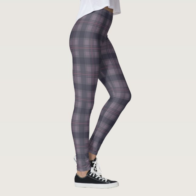 Leggings Plaids écossais pourpres (Droite)