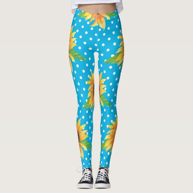 Leggings Plaine de tournesol (Devant)