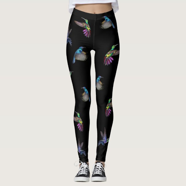 Leggings Plaisir d'oiseau de ronflement - customisez-le - (Devant)