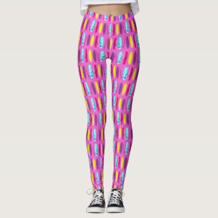 Leggings Planches de surf en rose
