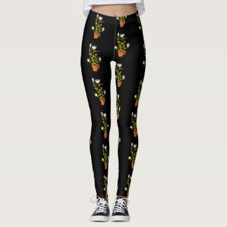 Leggings Plante café
