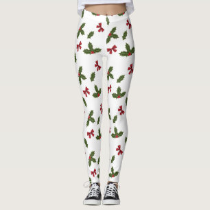 Leggings Plante Holly Commun Et Motif Red Bows